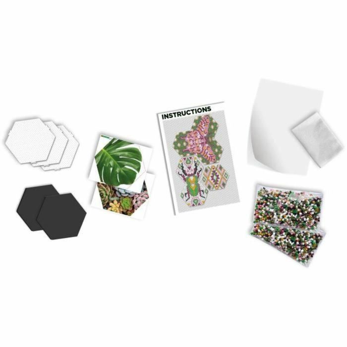 SES CREATIVE Beedz Art Kit Manualidades: Baldosas Hexagonales Botánicas para Planchar Cuentas y Crear Decoración 2 SES CREATIVE Beedz Art Kit Manualidades: Baldosas Hexagonales Botánicas para Planchar Cuentas y Crear Decoración 2