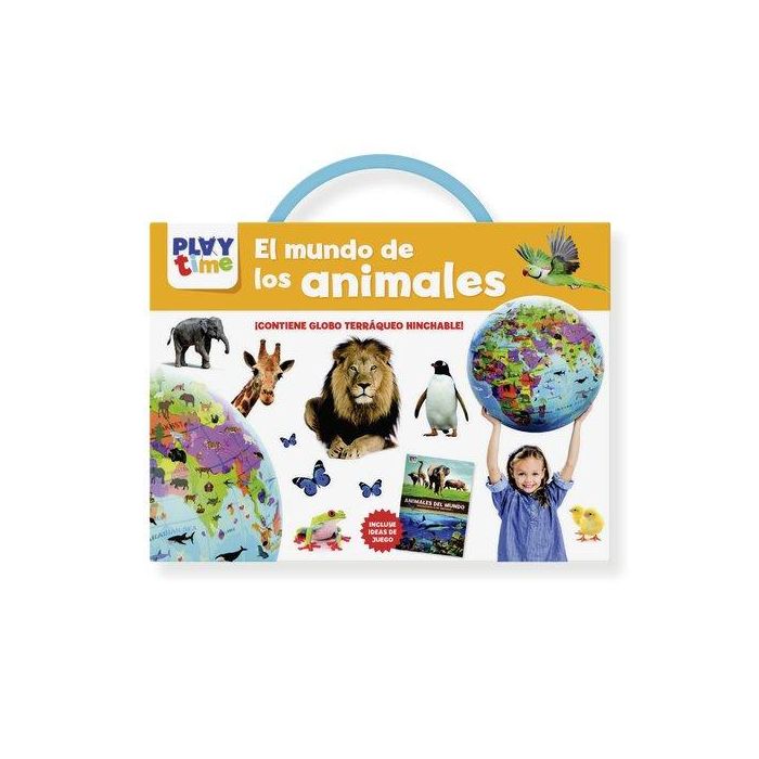 Juego Imagiland Kit Globo Terraqueo Hinchable El Mundo De Los Animales