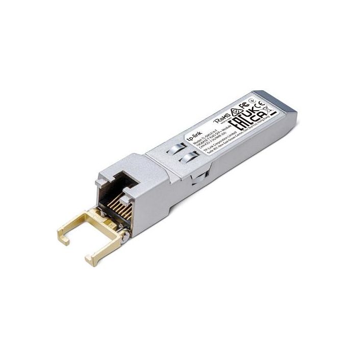 TP-LINK Modulo 10GBASE-T RJ45 SFP+. Transceptor de cobre RJ45 de 10 Gbps, Plug and Play con ranura SFP+, compatible con DDM 2