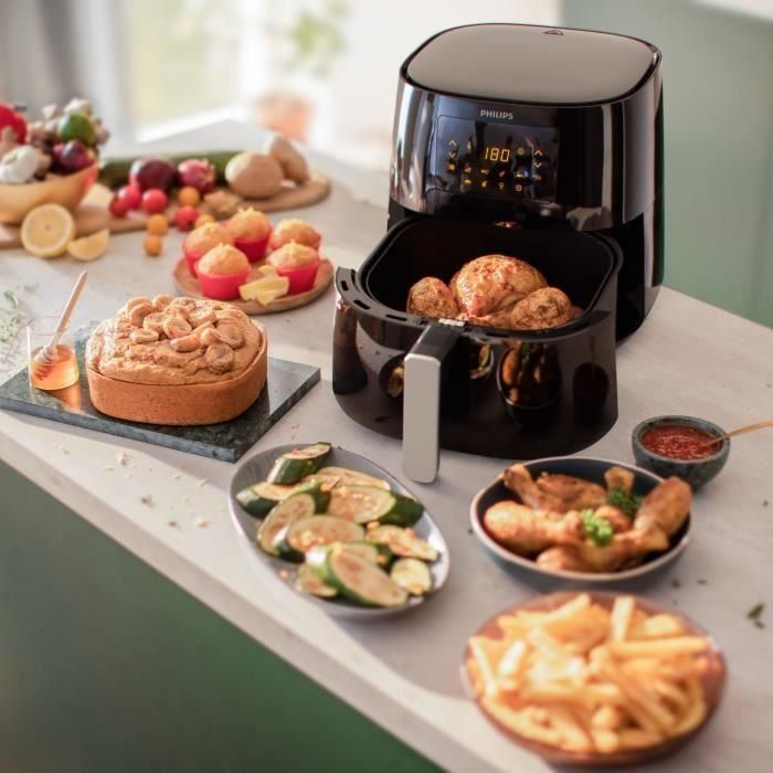 Philips Airfryer XL Oil -Free Fryer 3000 HD9270/70, 1.2 kg, Tecnología Air Rapid, 7 pre -Settlements, Negro 5 Philips Airfryer XL Oil -Free Fryer 3000 HD9270/70, 1.2 kg, Tecnología Air Rapid, 7 pre -Settlements, Negro 5