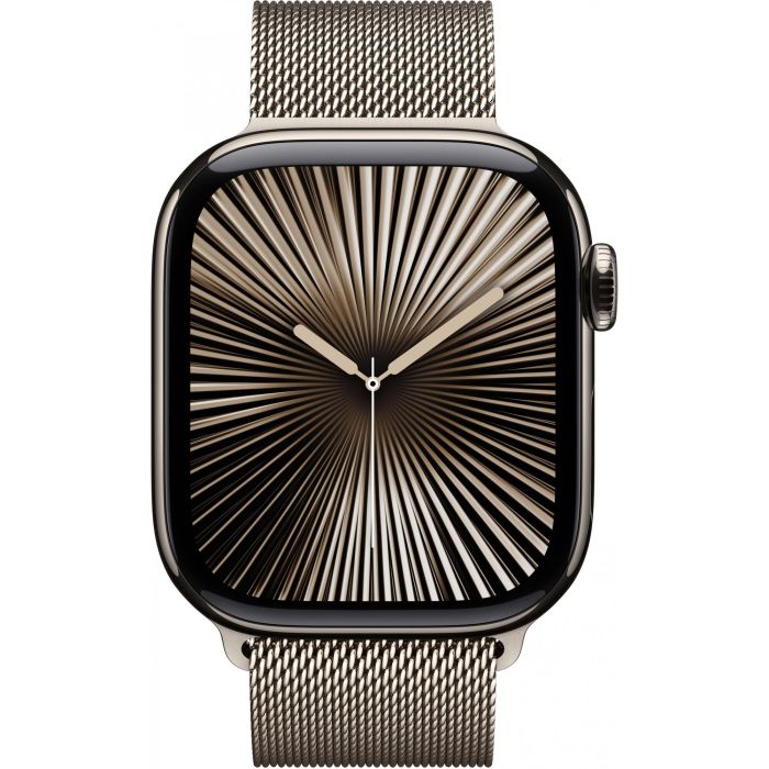 Apple Watch Series 10 GPS + Cellular 42mm con caja de titanio natural y correa Milanese Loop natural 1 Apple Watch Series 10 GPS + Cellular 42mm con caja de titanio natural y correa Milanese Loop natural 1