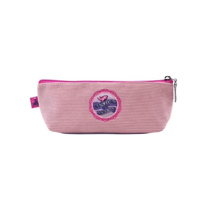 Estuche Escolar Gorjuss Cheshire cat Rosa Morado (22.3 x 8.8 x 5.7 cm) 1