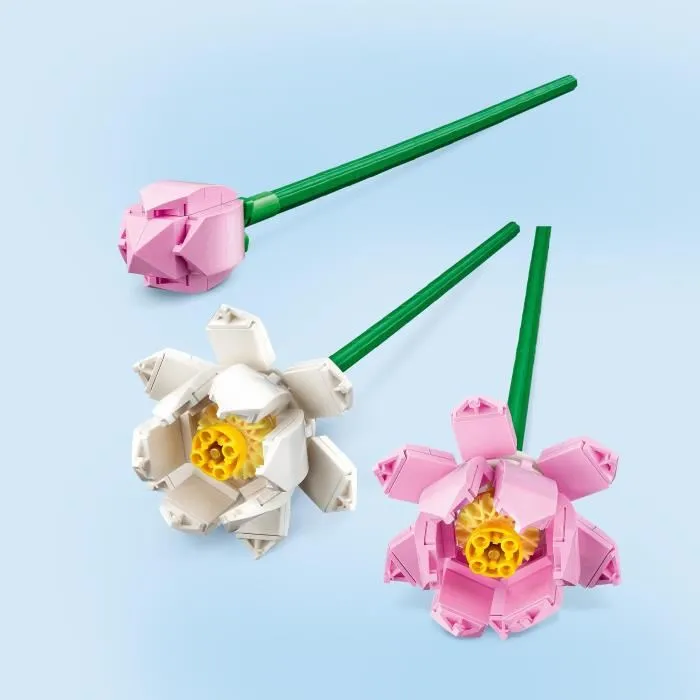 Lego 40647 Flores de Loto Creator, Kit de Construcción para Niñas y Niños a Partir de 8 Años, con 3 Flores Artificiales 2