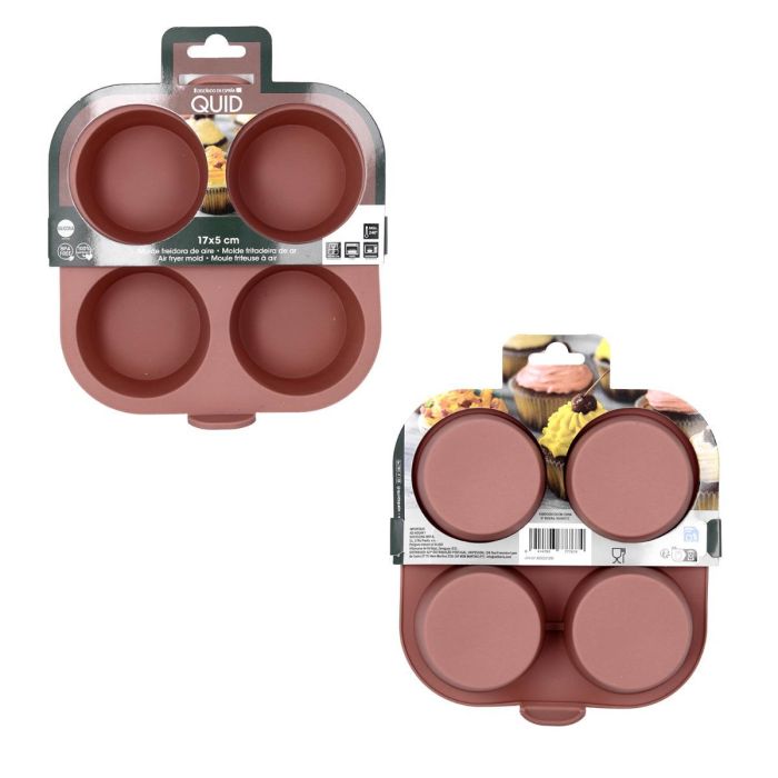 Molde Silicona 4 Muffins Terrae Quid 17x17x5 cm 4 Molde Silicona 4 Muffins Terrae Quid 17x17x5 cm 4