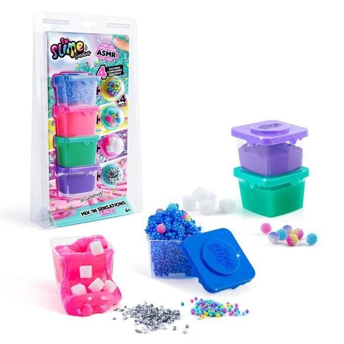 Canal Toys CTSSC232 - So Slime DIY Mix'in Sensations Paquete de 4 para Pasatiempos Creativos Canal Toys CTSSC232 - So Slime DIY Mix'in Sensations Paquete de 4 para Pasatiempos Creativos