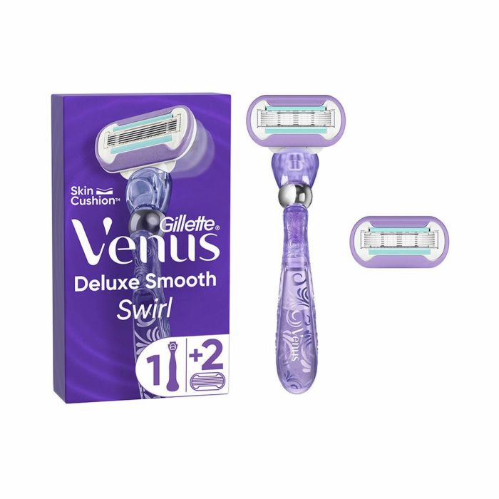 Gillette Venus Swirl Smooth Máquina de Afeitar con 5 Cuchillas, Mango FlexiBall + 2 Recambios Gillette Venus Swirl Smooth Máquina de Afeitar con 5 Cuchillas, Mango FlexiBall + 2 Recambios