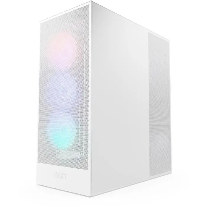 Nzxt NZX0810074845588 H7 Flow RGB Caja de Torre Media con Ventiladores RGB Incluidos, Color Blanco 1