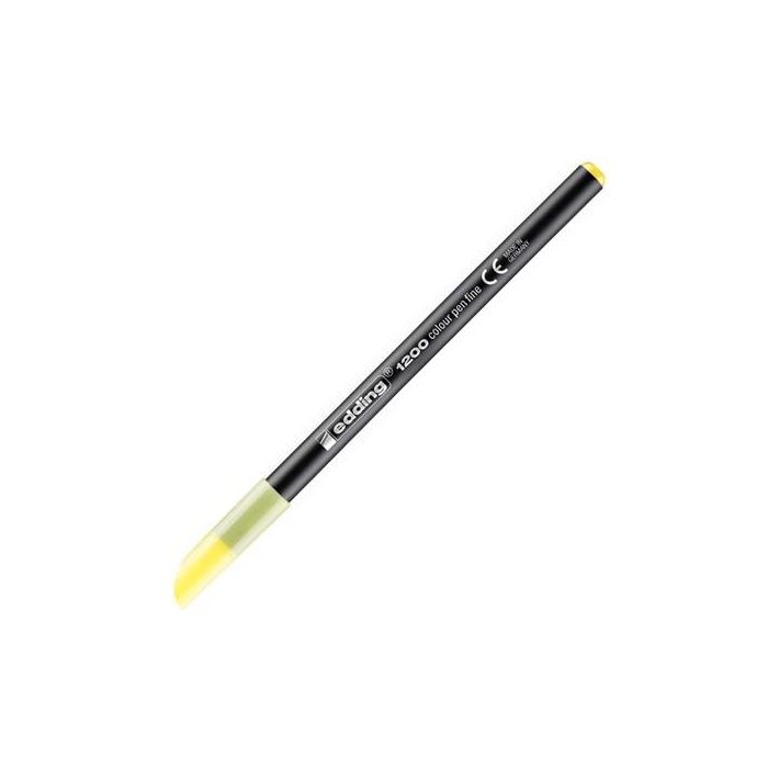 Edding Rotulador 1200 Punta Fina 1 mm Melón Pastel (10 Unidades) Tinta Base Agua para Papel (10 Unidades)