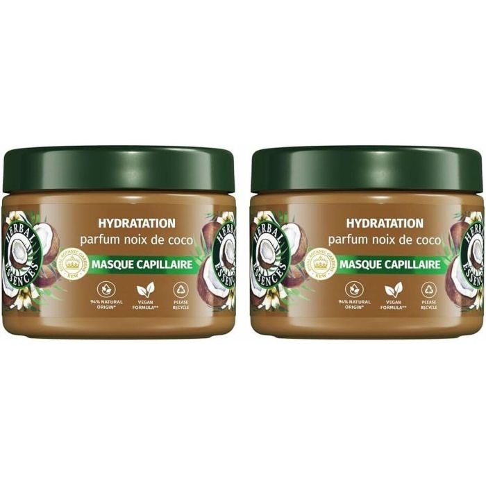 Herbal Essences Mascarilla Hidratante Aroma Coco para Cabello 500 ml 3 Herbal Essences Mascarilla Hidratante Aroma Coco para Cabello 500 ml 3