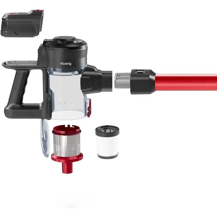 Hkoenig UP600 EasyClean Aspiradora Inalámbrica 2-en-1 con Batería de Litio hasta 40 min de Autonomía 5