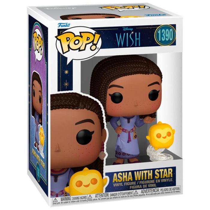 Funko 72420 Pop! Figura de Vinilo Coleccionable Asha con Estrella Disney Wish 10 cm en Caja con Ventana 0 Funko 72420 Pop! Figura de Vinilo Coleccionable Asha con Estrella Disney Wish 10 cm en Caja con Ventana 0