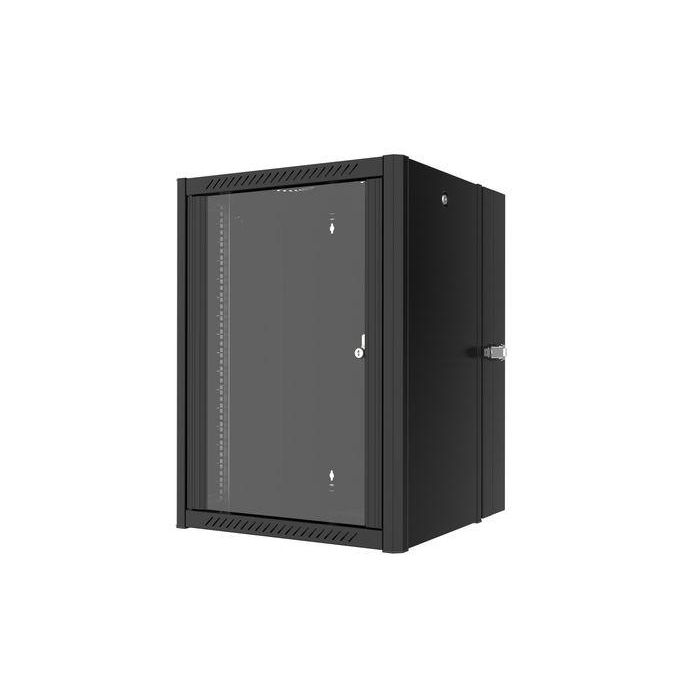 Lanview Rack Mural Doble Pro 19" 16U 60x60 RWP12U45BL + RWMD12UBL - Armario para Equipos de Red y Servidores