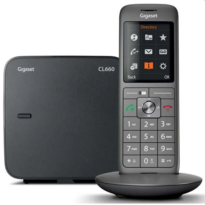 Gigaset CL 660 Duo Teléfono Fijo Antracita - Pantalla a Color, Directorio 400 Contactos, Conexión PC USB, Diseñado en Alemania 1