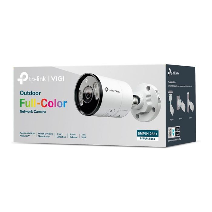 TP-LINK INSIGHT S355(2.8MM) Cámara de Seguridad CCTV Exterior 2880 x 1620 Pixeles Bala Pared Blanca