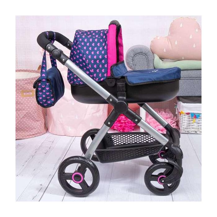 Reig Coche Muñecas Stule Pram Azul Marino 86x79x42 cm 6 Reig Coche Muñecas Stule Pram Azul Marino 86x79x42 cm 6