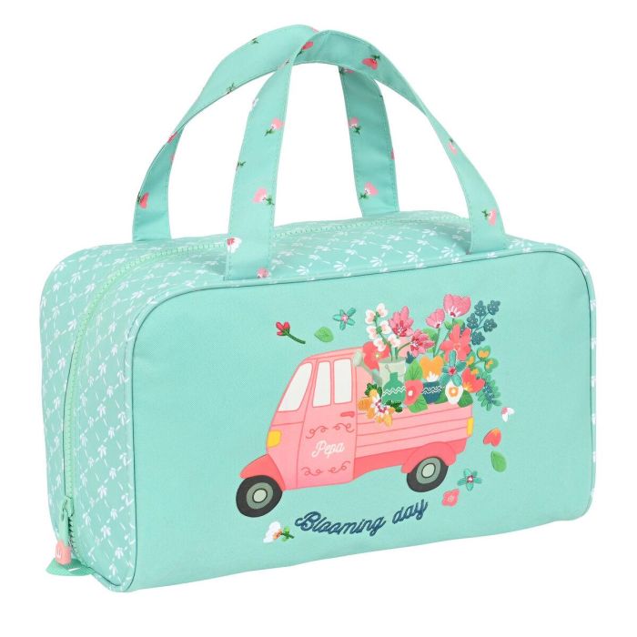 Neceser Escolar Glow Lab Pepa Verde 31 x 14 x 19 cm Neceser Escolar Glow Lab Pepa Verde 31 x 14 x 19 cm