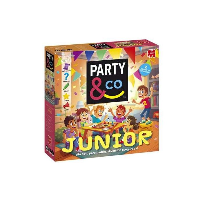 Diset Party & Co. Junior Juego de Mesa Familiar con 2 Niveles de Dificultad, Edad 8+ Años, Para 3 Jugadores Diset Party & Co. Junior Juego de Mesa Familiar con 2 Niveles de Dificultad, Edad 8+ Años, Para 3 Jugadores