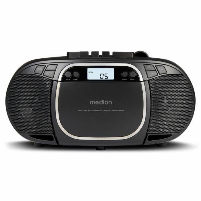Medion MED4061275196481 Radio CD Portátil FM, 2x2.2W RMS, Color Negro 0 Medion MED4061275196481 Radio CD Portátil FM, 2x2.2W RMS, Color Negro 0