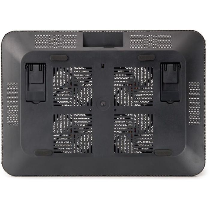 Conceptronic Refrigerador Portátil 4 Ventiladores USB 2.0 Negro Aluminio 15.6" 2