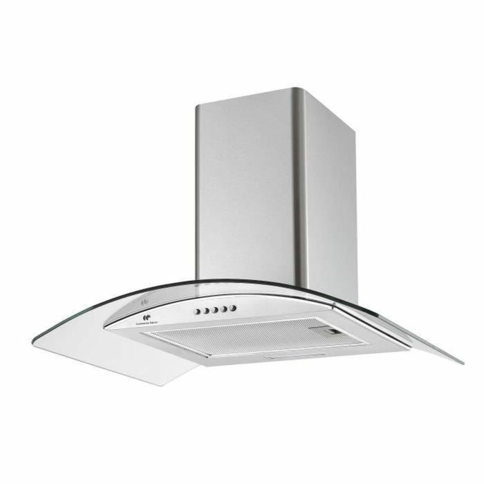 Continental Edison Decorative Hood - L60 cm - vidrio de acero inoxidable 2 Continental Edison Decorative Hood - L60 cm - vidrio de acero inoxidable 2