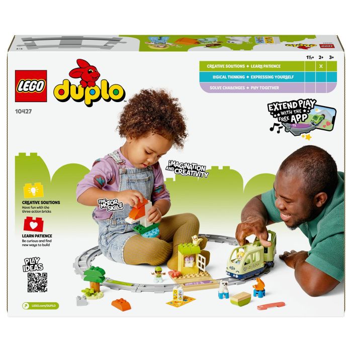 Lego Tren de aventuras interactivo 10427 - Juguetes de aprendizaje temprano para niños de 2 años