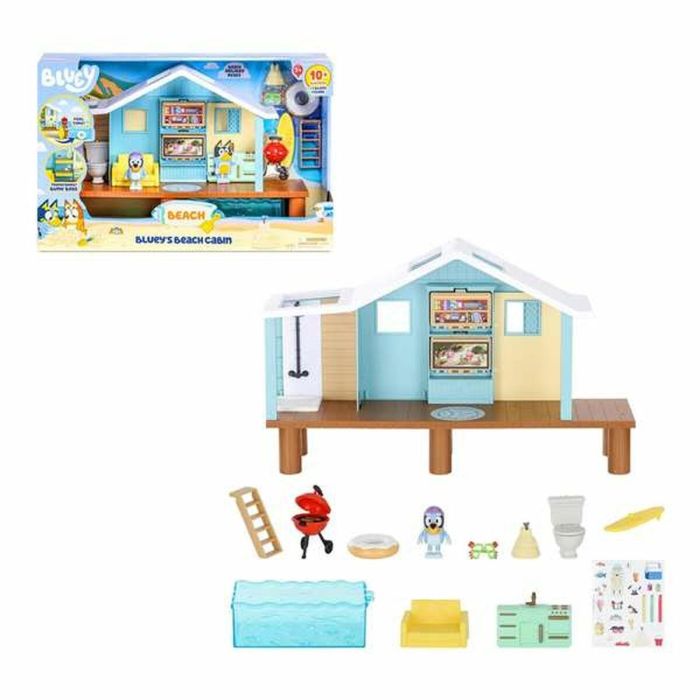 Casa en la playa de bluey. incluye 5 accesorios y una figura. Casa en la playa de bluey. incluye 5 accesorios y una figura.