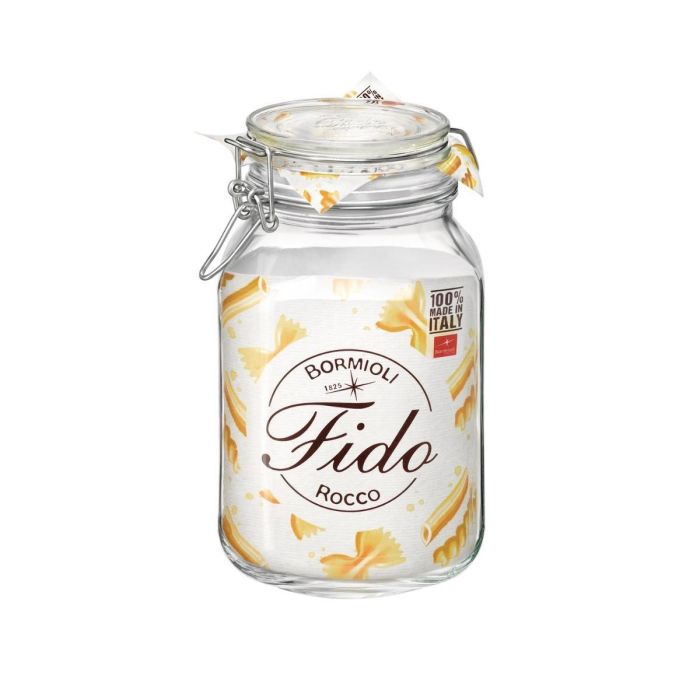 Bormioli Rocco Tarro Conserva Vidrio Fido 2 L Hermético, Apto Lavavajillas, Fabricado en Italia (6 Unidades) 1 Bormioli Rocco Tarro Conserva Vidrio Fido 2 L Hermético, Apto Lavavajillas, Fabricado en Italia (6 Unidades) 1