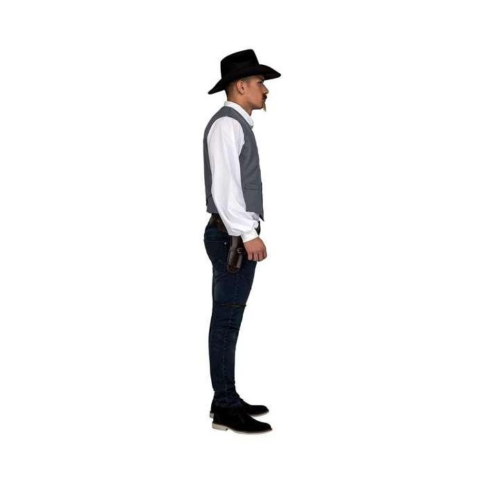 My Other Me Disfraz Chaleco Vaquero Gris para Adulto Talla M - 100% Poliéster 1
