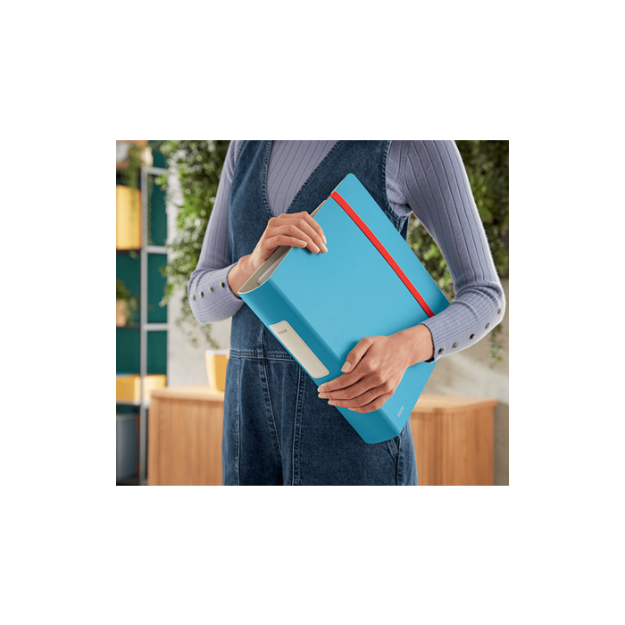 Archivador Palanca Leitz Active Cosy Polyfoam A4 180º 82Mm Azul 2