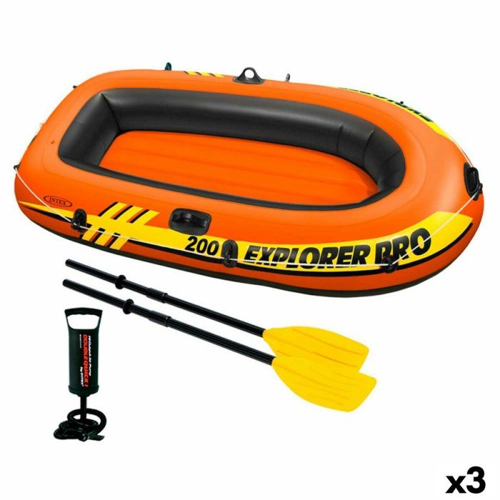 Barca Hinchable Intex Explorer Pro 200 3 Unidades 196 x 33 x 102 cm