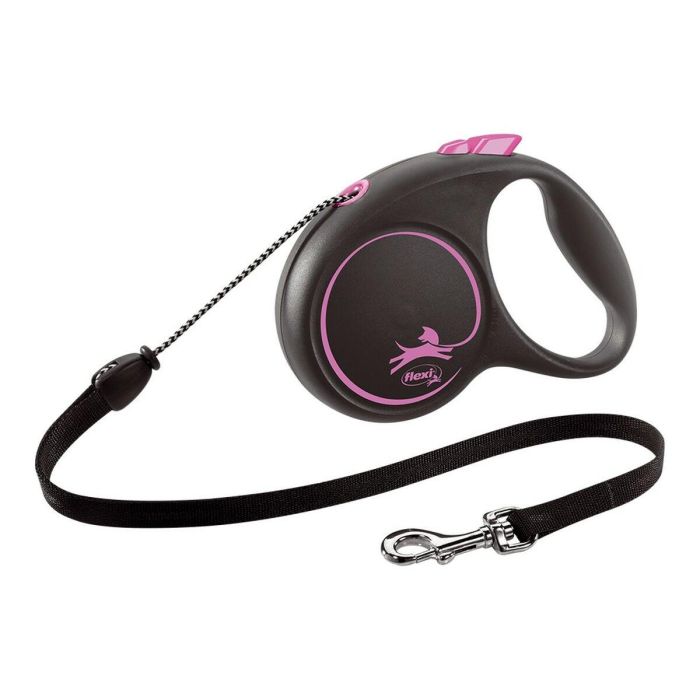 Correa Flexi Black Design XS Cordón 3M Rosa Correa Flexi Black Design XS Cordón 3M Rosa
