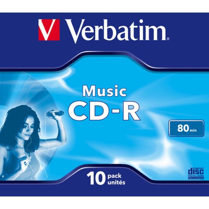 Verbatim CD-R Music 80Min 16X 10 Pack Jewel Case 0 Verbatim CD-R Music 80Min 16X 10 Pack Jewel Case 0