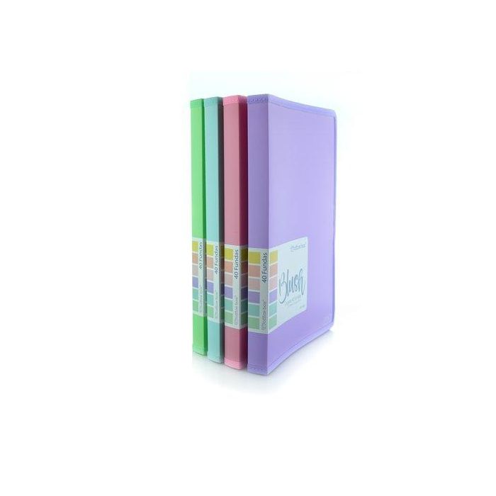 Carpeta Fundas (Tarifario) Office Box Pp A4 Blush 40 F. Surtido (4 Col.) (Set de 8)
