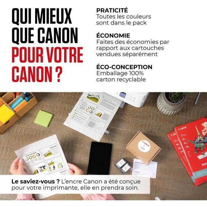 Canon PGI-580BK / CLI-581CMYBK Pack Original Tinta Ink-Jet para Impresoras Pixma Multi Value Ecopack (Negro y Colores) 3 Canon PGI-580BK / CLI-581CMYBK Pack Original Tinta Ink-Jet para Impresoras Pixma Multi Value Ecopack (Negro y Colores) 3