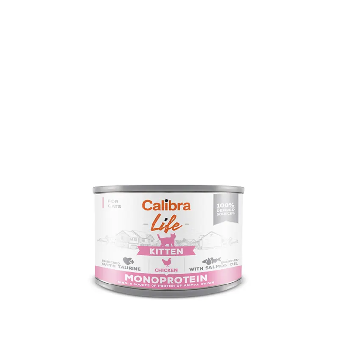 Calibra Cat Life Lata Kitten Pollo 6x200 gr