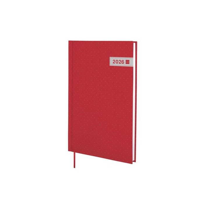 Agenda Anual (2026) Catalan Finocam Dynamic Porto Cosida Tapa Extra Y10 140X204 S/V Vermell