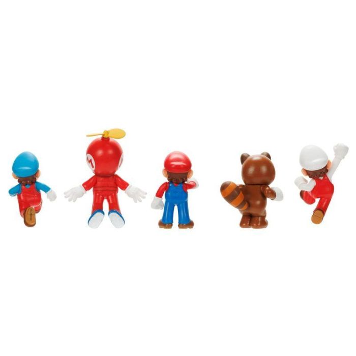 Blister 5 figuras Super Mario Bros 6cm 3