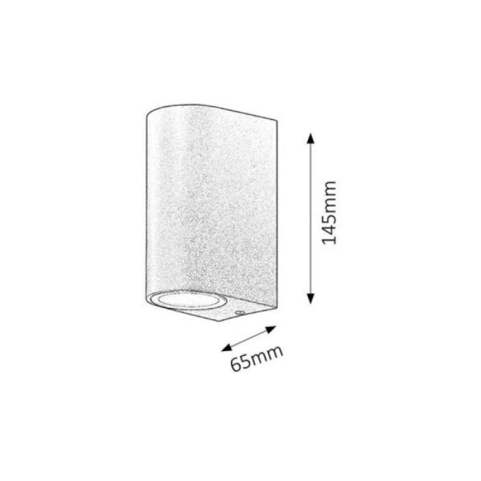 Aplique Exterior RABALUX "Chile" 2xGU10 IP44 [RAB-8034] Aluminio 4