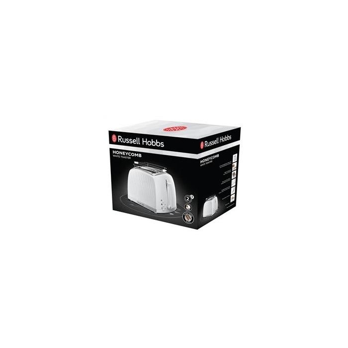 Russell Hobbs 26060-56 Tostador Honeycomb para 2 rebanadas, Blanco 3 Russell Hobbs 26060-56 Tostador Honeycomb para 2 rebanadas, Blanco 3