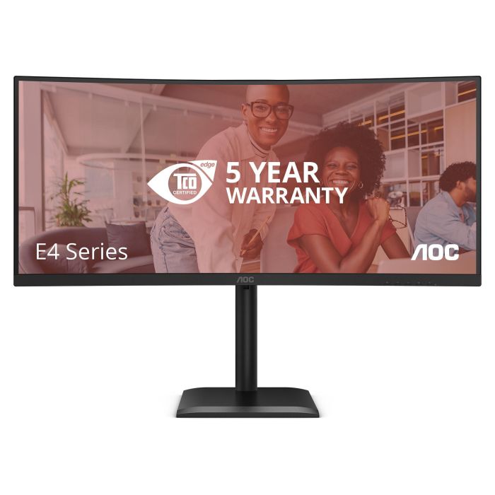 AOC CU34E4CV 86,0cm (34") 21:9 3440x1440 UltraWide QHD Curvo 120Hz 4ms HDMI/DP/USB-C Negro 1