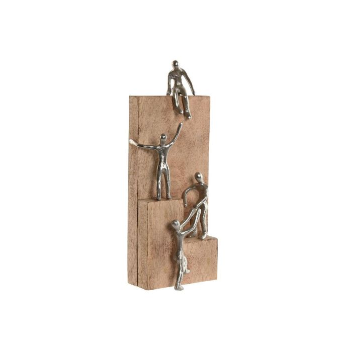 Figura Urban DKD Home Decor Marron Plateado 10 x 39 x 15 cm