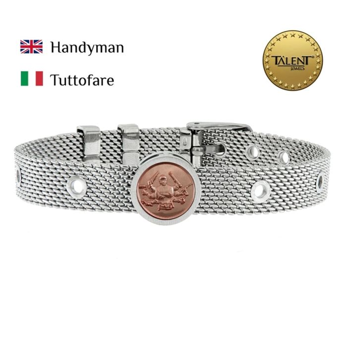 Pulsera Unisex Handyman Talent Jewels TJA-2-03-02-1-235 Plateado 1 Pulsera Unisex Handyman Talent Jewels TJA-2-03-02-1-235 Plateado 1