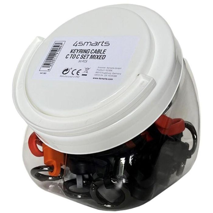 4smarts USB-C Keyring Kabelset 7.5cm mixed 30er Set 2