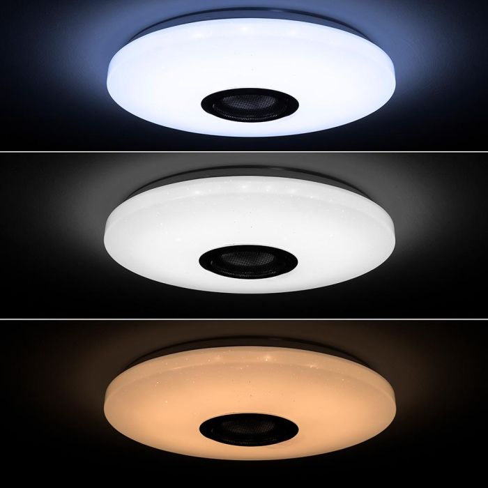Innovagoods V0103688 Plafón LED Circular con Altavoz Bluetooth 5.2 RGB Regulable y Mando + App, Ø 29x7 cm 4 Innovagoods V0103688 Plafón LED Circular con Altavoz Bluetooth 5.2 RGB Regulable y Mando + App, Ø 29x7 cm 4