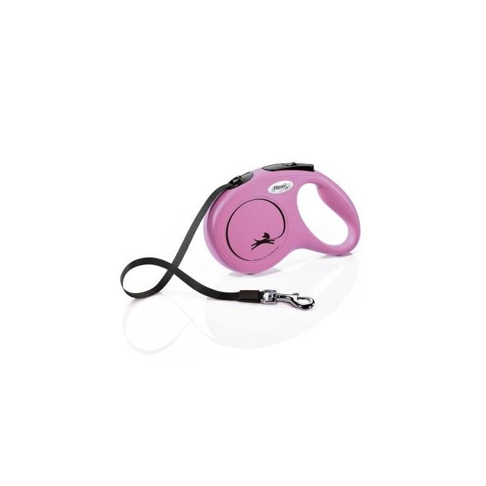 Correa para Perro Flexi NEW CLASSIC 5m Rosa Talla M