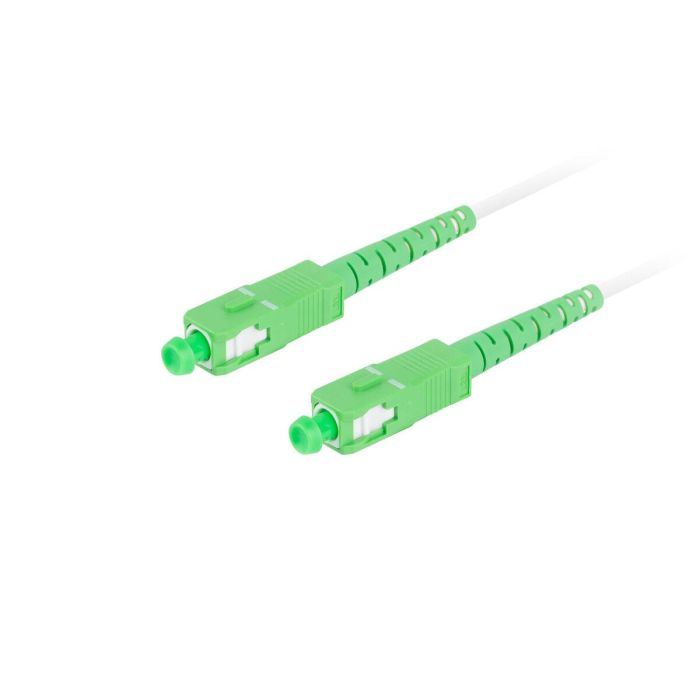 Lanberg FO-SASA-SS31-0050-WH Latiguillo Fibra Óptica SC/APC 5m Blanco G.657.B3 1 Lanberg FO-SASA-SS31-0050-WH Latiguillo Fibra Óptica SC/APC 5m Blanco G.657.B3 1
