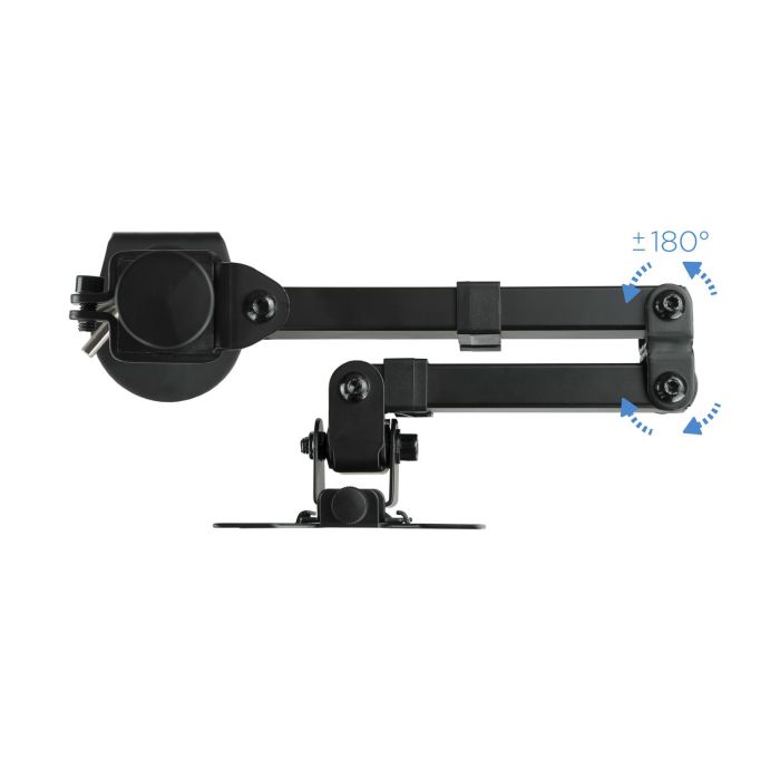 TooQ Soporte de Mesa Giratorio e Inclinable para Monitor/TV 13-32 Pulgadas, VESA 75x75-100x100 mm, Negro 5