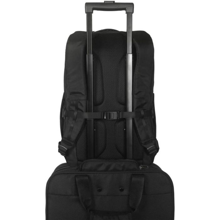 Targus WORK+ Mochila para Portátil 15-16 pulgadas EcoSmart Negro, con Bolsillos, 23L - City Backpack 10