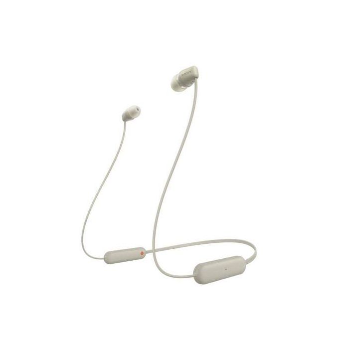 Auriculares Inalámbrico Intrauditivos Sony WI-C100/ con Micrófono/ Bluetooth/ Beige Auriculares Inalámbrico Intrauditivos Sony WI-C100/ con Micrófono/ Bluetooth/ Beige