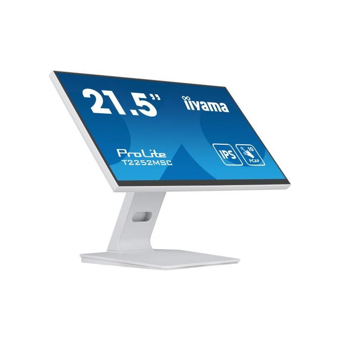 iiyama ProLite T2252MSC-W2 Monitor Táctil 21.5" (54.5cm) FHD IPS 5ms Blanco con Altavoces HDMI DP 3